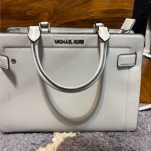 Michael Kors Light Gray Satchel